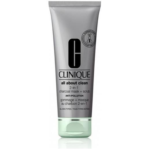 Clinique all about clean charcoal mask + scrub - maschera al carbone + scrub 100ml