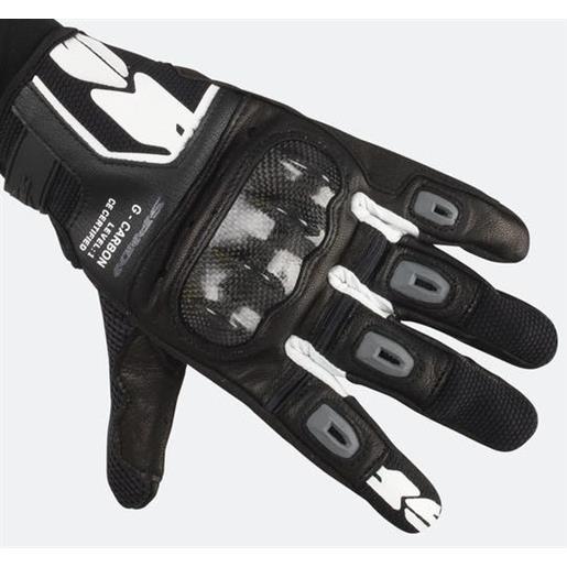 Spidi guanti sport g-carbon nero/bianco | spidi