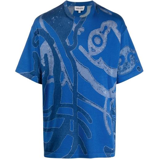 Kenzo t-shirt con stampa - blu
