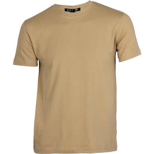Sky T-Shirt t-shirt uomo girocollo tinta unita in cotone elasticizzato