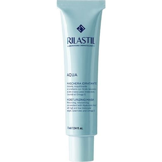 Rilastil aqua maschera idratante viso con acido ialuronico 75 ml