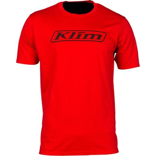 KLIM t shirt klim don't follow moto rosso