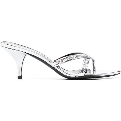 TOM FORD mules metallizzate - argento