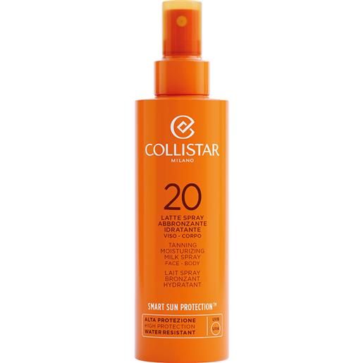Collistar latte spray abbronzante idratante viso-corpo spf20