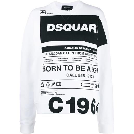 Dsquared2 t-shirt con stampa - bianco