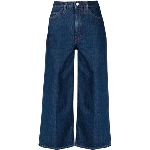 FRAME jeans a gamba ampia crop - blu