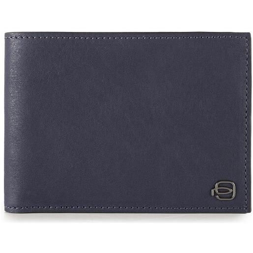 Piquadro portafoglio uomo in pelle 12,5 cm blu