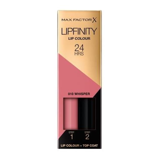 Max Factor lipfinity 24hrs lip colour rossetto liquido 4.2 g tonalità 010 whisper
