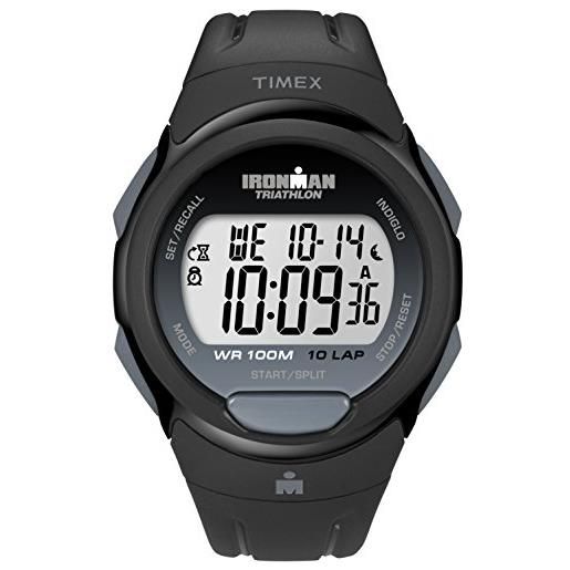 Timex t5k608 orologio digitale da polso, unisex, resina, nero