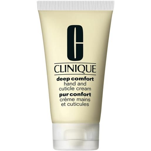 Clinique deep comfort hand and cuticle cream - crema idratante mani e cuticole 75 ml
