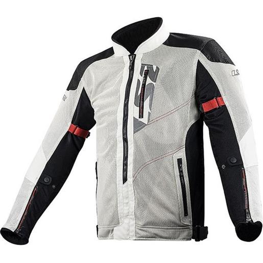 LS2 giacca moto LS2 alba man jacket light grey black