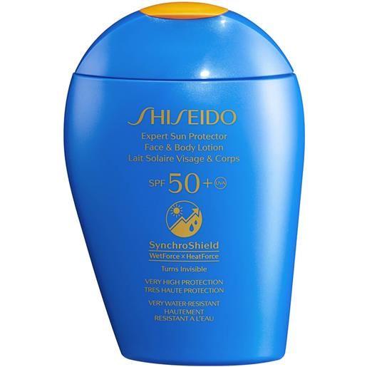 Shiseido expert sun protector latte solare viso e corpo spf50+ 150ml