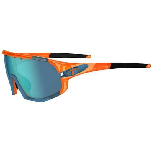 Tifosi sledge clarion interchangeable sunglasses arancione, blu clarion blue/cat3 + ac red/cat2 + clear/cat0