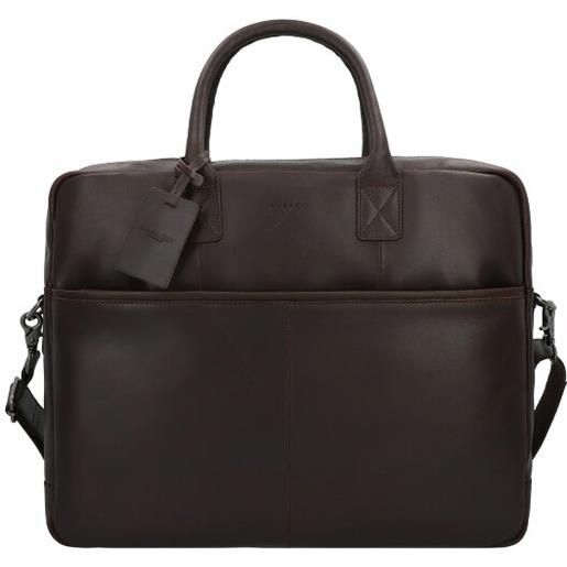 Burkely vintage max briefcase pelle 44 cm scomparto per laptop marrone