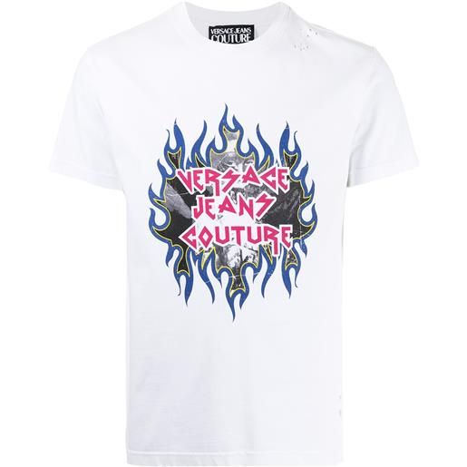 Versace Jeans Couture t-shirt con stampa - bianco