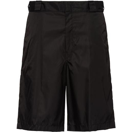 Prada shorts con applicazione - nero