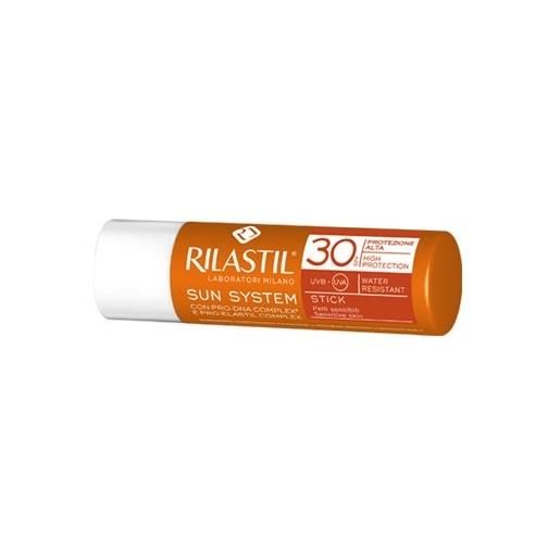 Rilastil sun system photo protection terapy stick transparente spf 30 4 ml