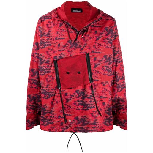 Stone Island Shadow Project giacca con stampa - rosso