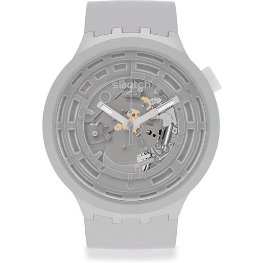 Swatch orologio Swatch bioceramic grigio big bold sb03m100