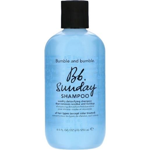 Bumble and Bumble sunday shampoo 250ml - shampoo detossinante settimanale tutti tipi di capelli normali tranne i colorati