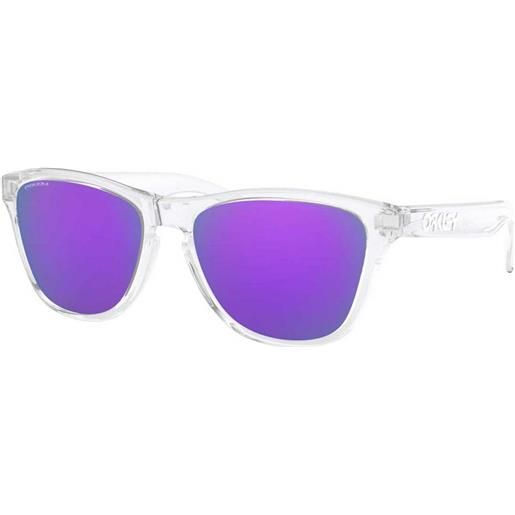 Oakley frogskins xs prizm sunglasses trasparente prizm violet/cat3
