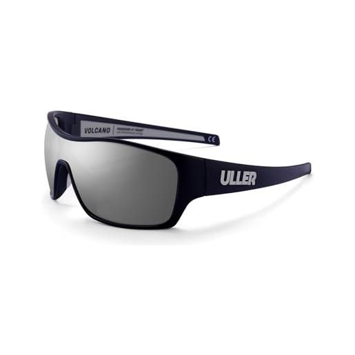 Uller volcano - occhiali sportivi, per adulti, unisex, colore: nero, taglia unica