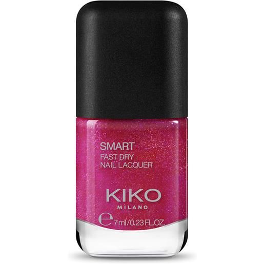 KIKO smart nail lacquer - 19 rosa acceso perlato