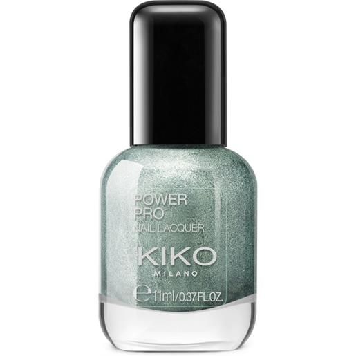 KIKO new power pro nail lacquer - 29 silver green