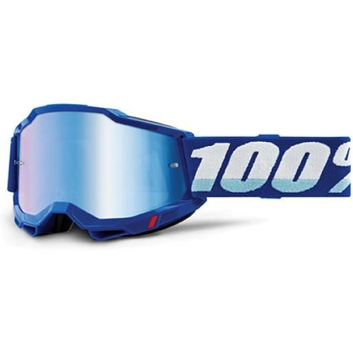 Maschera 100% accuri 2 blue - lente a specchio blu