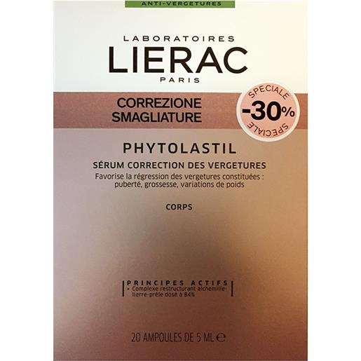 Lierac linea smagliature phytolastil trattamento correzione 20 fiale da 5 ml