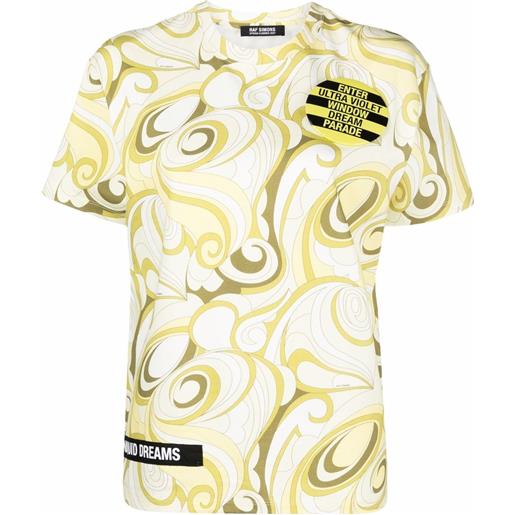Raf Simons t-shirt con stampa - giallo