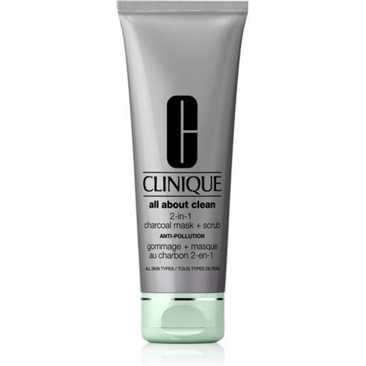 Clinique all about clean 2-in-1 charcoal mask + scrub 100 ml