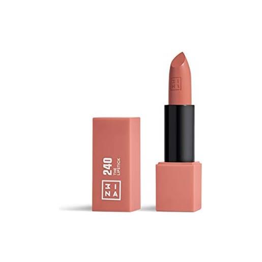 3ina makeup - the lipstick 240 - rosa caldo - rossetto matte - alta pigmentazione - rossetti cremosi - profumo di vaniglia e custodia magnetica - lucido e mat - vegan - cruelty free