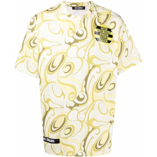 Raf Simons t-shirt con stampa - giallo