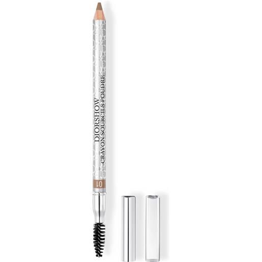 Diorshow crayon sourcils poudre matita per sopracciglia waterproof - finish naturale - temperino incluso 01 - blond