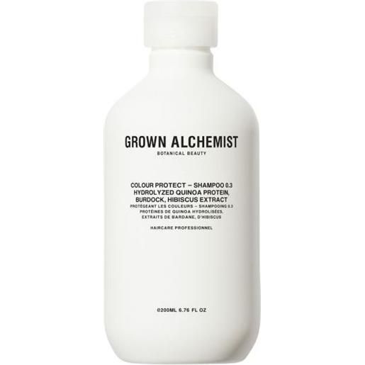 GROWN ALCHEMIST colour protect shampoo - hydrolyzed quinoa protein, burdock, hibiscus extract 50