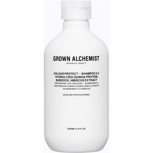 GROWN ALCHEMIST colour protect shampoo - hydrolyzed quinoa protein, burdock, hibiscus extract 20