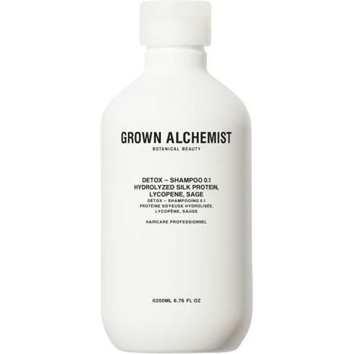 GROWN ALCHEMIST detox shampoo - hydrolyzed silk protein, black pepper 200ml
