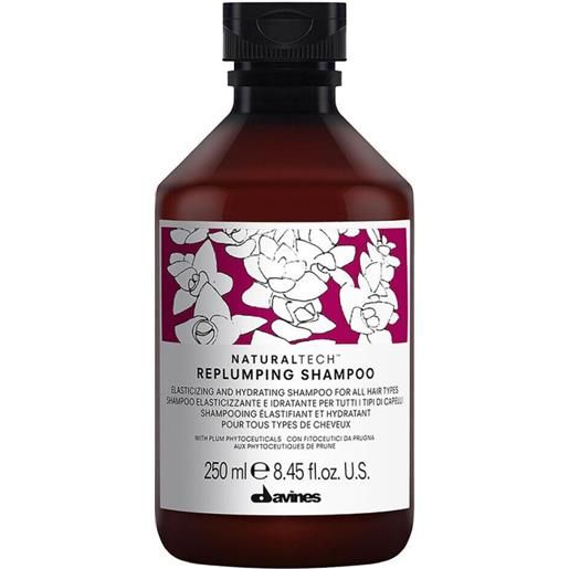 Davines naturaltech replumping shampoo 250ml - shampoo elasticizzante idratante tutti tipi di capelli