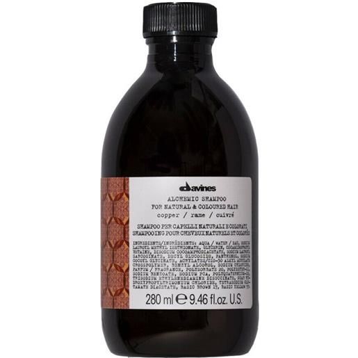 Davines alchemic shampoo rame 280ml - shampoo riflessante capelli rosso rame