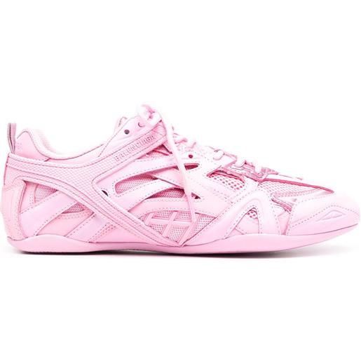 Balenciaga sneakers drive con pannelli a contrasto - rosa