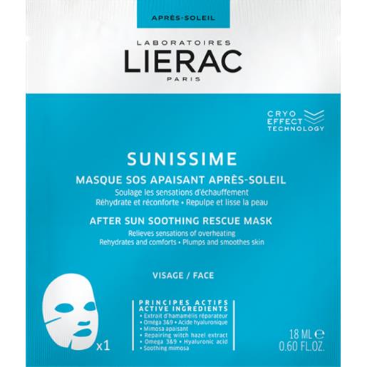 Lierac sunissime maschera in tessuto doposole sos 1 pezzo