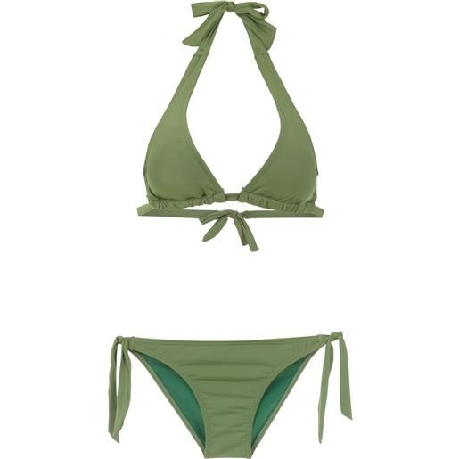Amir Slama plain bikini set - verde