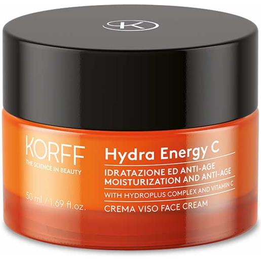 Korff hydra energy c - crema viso idratante per pelle secca e molto secca, 50ml
