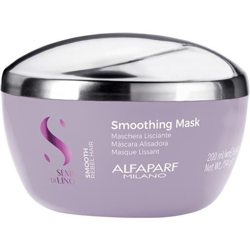 Alfaparf semi di lino smoothing mask 200ml - maschera idratante lisciante disciplinante capelli ribelli
