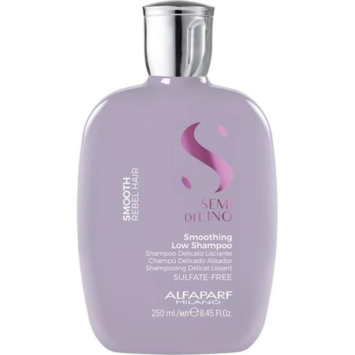 Alfaparf semi di lino smoothing low shampoo 250ml - shampoo lisciante disciplinante capelli ribelli