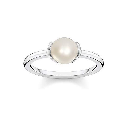 Thomas sabo tr2298-167-14 anello da donna in argento sterling 925 con perle e stelle
