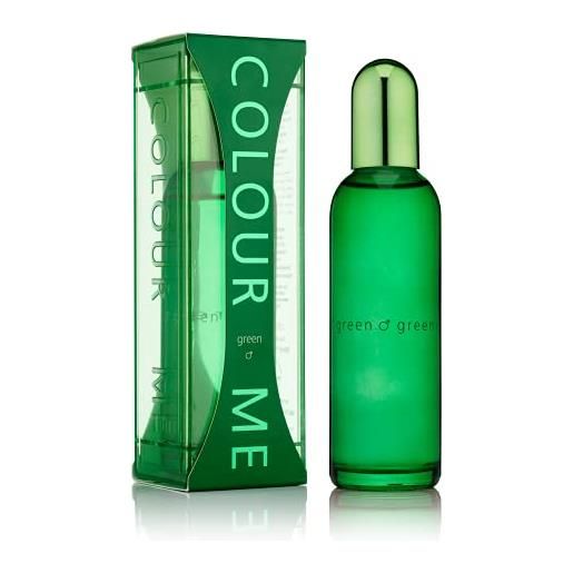 Colour me green - fragrance for men - 90ml eau de parfum, by milton-lloyd