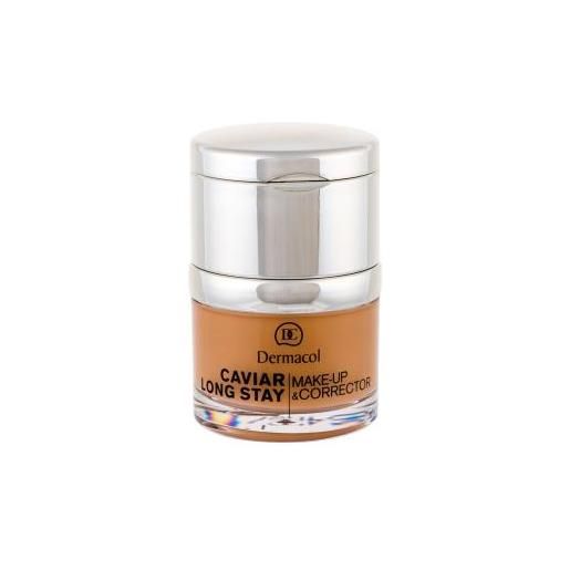 Dermacol caviar long stay make-up & corrector base e correttore con caviale 30 ml tonalità 5 cappuccino