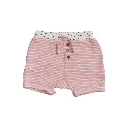 People Wear Organic baby shorts in cotone bio - col. A righe rosa